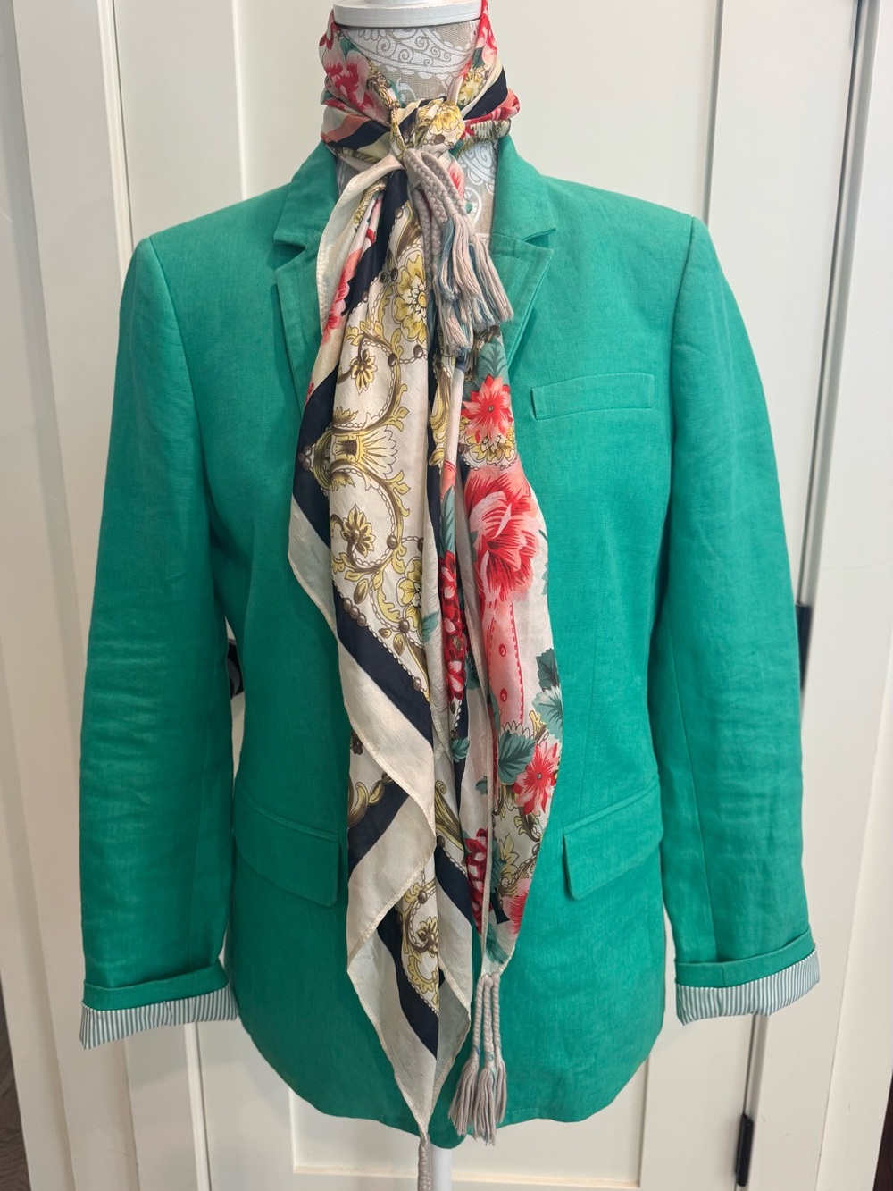 Darling Spring Green JCrew Linen Fully-lined Regents Blazer 💐